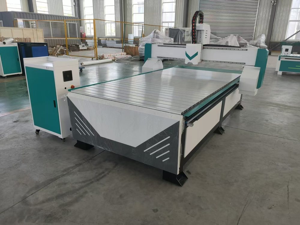 CNC Router - Teal & White with Grey Panel